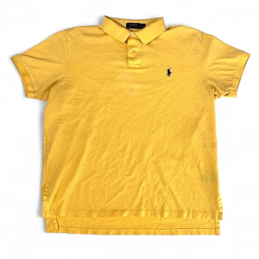 Men’s Polo Ralph Lauren yellow polo shirt Size XL